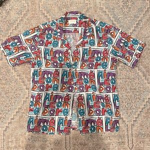 Aime Leon Dore button up print shirt medium size